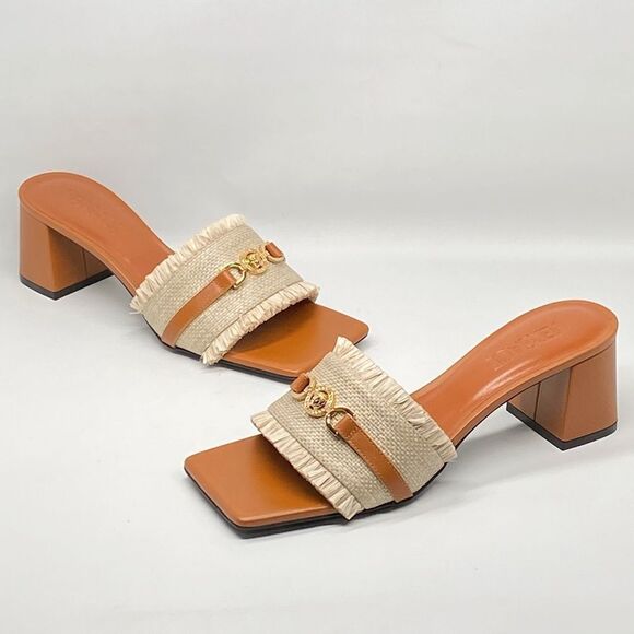 Versace Medusa '95 55MM Raffia Mules - Picture 10 of 13